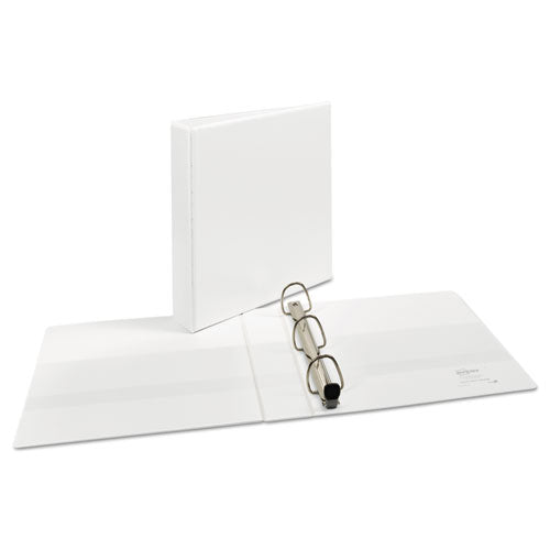 Heavy-duty View Binder With Durahinge And One Touch Ezd Rings, 3 Rings, 1.5" Capacity, 11 X 8.5, White.