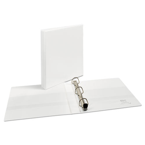 Heavy-duty View Binder With Durahinge And One Touch Ezd Rings, 3 Rings, .1" Capacity, 11 X 8.5, White