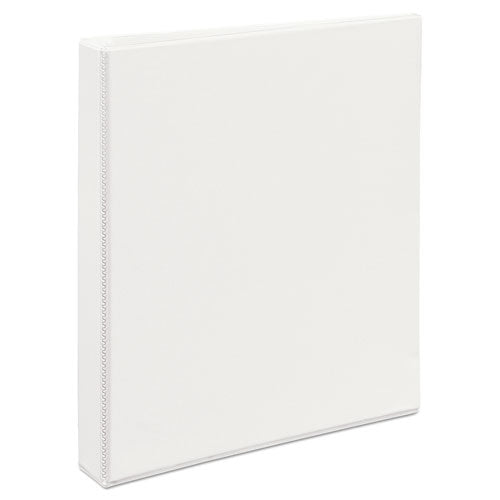 Heavy-duty View Binder With Durahinge And One Touch Ezd Rings, 3 Rings, .1" Capacity, 11 X 8.5, White