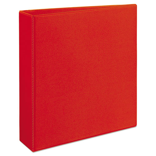 Heavy-duty View Binder With Durahinge And One Touch Ezd Rings, 3 Rings, 2" Capacity, 11 X 8.5, Red.