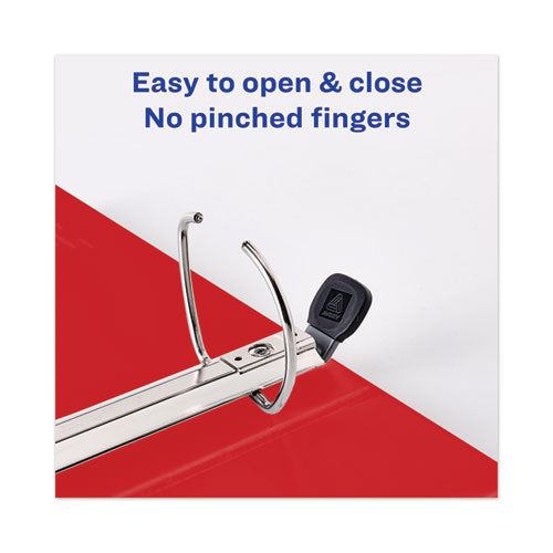 Heavy-duty View Binder With Durahinge And One Touch Ezd Rings, 3 Rings, 2" Capacity, 11 X 8.5, Red.