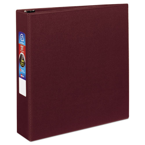 Heavy-duty Non-view Binder With Durahinge And One Touch Ezd Rings, 3 Rings, 2" Capacity, 11 X 8.5, Maroon.