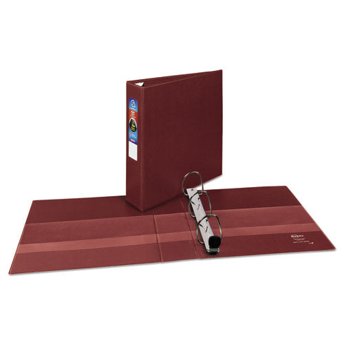 Heavy-duty Non-view Binder With Durahinge And One Touch Ezd Rings, 3 Rings, 2" Capacity, 11 X 8.5, Maroon.