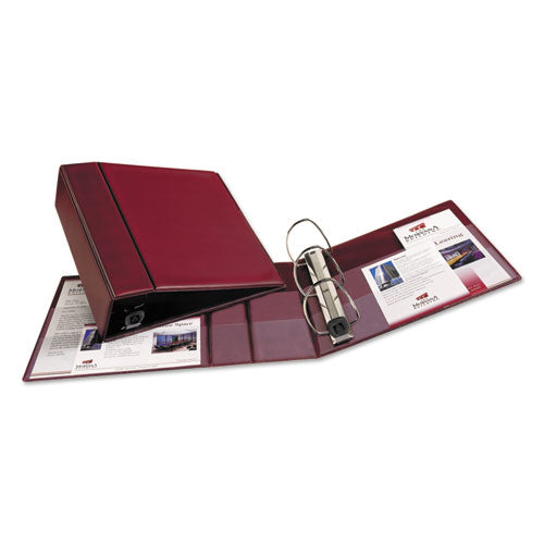 Heavy-duty Non-view Binder With Durahinge And Locking One Touch Ezd Rings, 3 Rings, 4" Capacity, 11 X 8.5, Maroon.