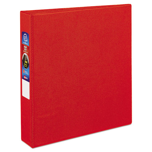 Heavy-duty Non-view Binder With Durahinge And One Touch Ezd Rings, 3 Rings, 1.5" Capacity, 11 X 8.5, Red.