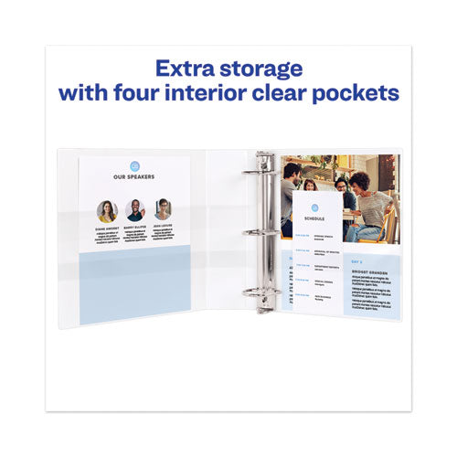 Heavy-duty View Binder With Durahinge And One Touch Ezd Rings,3 Rings, 1" Capacity, 11 X 8.5, Chartreuse