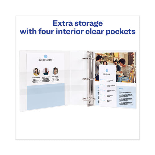 Heavy-duty View Binder With Durahinge And Locking One Touch Ezd Rings, 3 Rings, 3" Capacity, 11 X 8.5, Chartreuse.