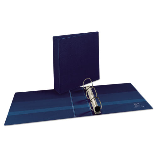 Heavy-duty View Binder With Durahinge And One Touch Ezd Rings, 3 Rings, .2" Capacity, 11 X 8.5, Navy Blue