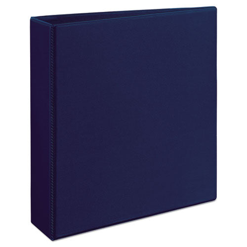 Heavy-duty View Binder With Durahinge And One Touch Ezd Rings, 3 Rings, .2" Capacity, 11 X 8.5, Navy Blue