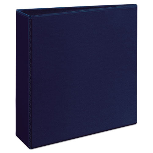 Heavy-duty View Binder With Durahinge And Locking One Touch Ezd Rings, 3 Rings, 3" Capacity, 11 X 8.5, Navy Blue.