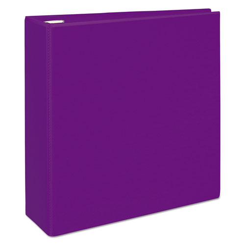 Heavy-duty View Binder With Durahinge And Locking One Touch Ezd Rings, 3 Rings, 3" Capacity, 11 X 8.5, Purple.