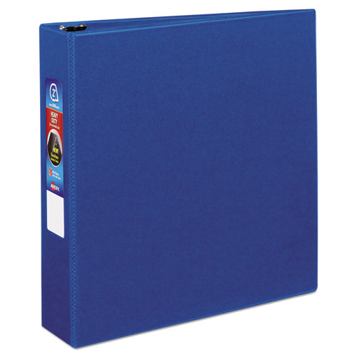 Heavy-duty Non-view Binder With Durahinge And One Touch Ezd Rings,3 Rings, 2" Capacity, 11 X 8.5, Blue