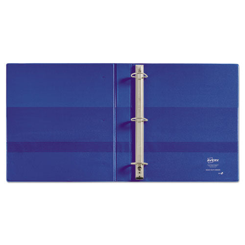 Heavy-duty Non-view Binder With Durahinge And One Touch Ezd Rings, 3 Rings, 1" Capacity, 11 X 8.5, Blue.