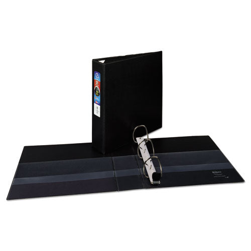 Heavy-duty Non-view Binder With Durahinge And One Touch Ezd Rings, 3 Rings, 2" Capacity, 11 X 8.5, Black.