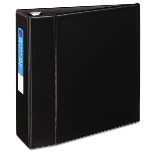 Heavy-duty Non-view Binder With Durahinge And Locking One Touch Ezd Rings, 3 Rings, 4" Capacity, 11 X 8.5, Black.