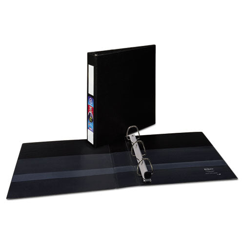 Heavy-duty Non-view Binder With Durahinge And One Touch Ezd Rings, 3 Rings, 1.5" Capacity, 11 X 8.5, Black.