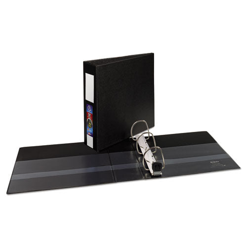 Heavy-duty Non-view Binder With Durahinge, Three Locking One Touch Ezd Rings And Spine Label, 3" Capacity, 11 X 8.5, Black.