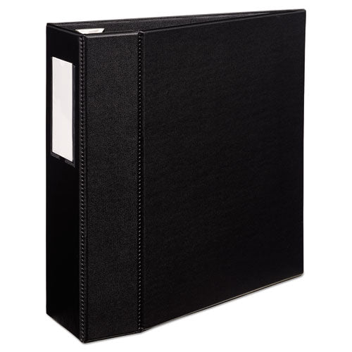 Heavy-duty Non-view Binder With Durahinge, Three Locking One Touch Ezd Rings And Spine Label, .4" Capacity, 11 X 8.5, Black