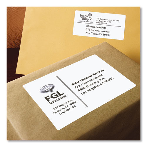 Shipping Labels W/ Trueblock Technology, Inkjet Printers, 3.5 X 5, White, 4/sheet, 25 Sheets/pack.