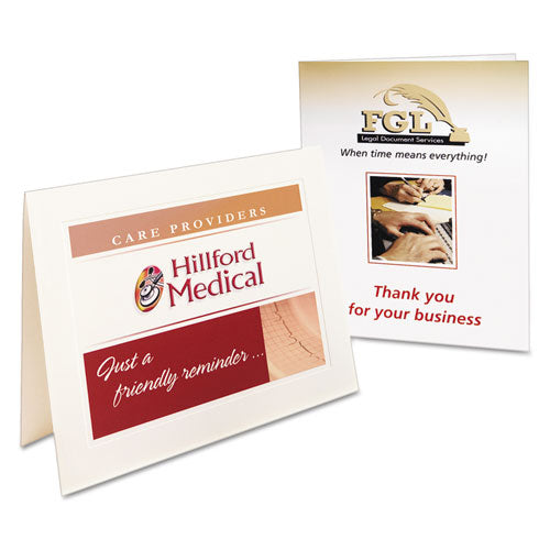 Note Cards With Matching Envelopes, Inkjet, 85 Lb, 4.25 X 5.5, Matte White, 60 Cards, 2 Cards/sheet, 3.0 Sheets/pack