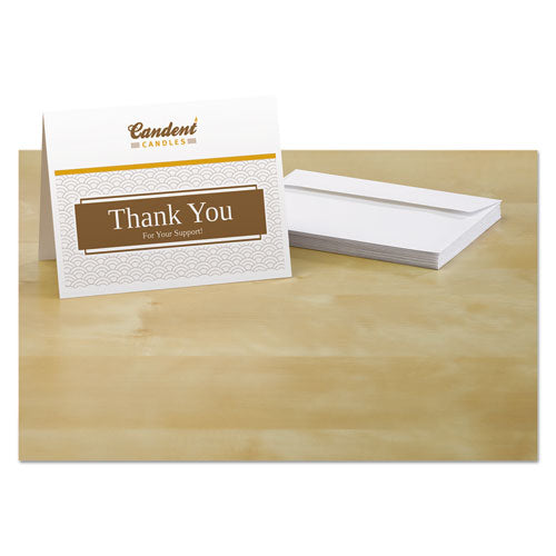 Note Cards With Matching Envelopes, Inkjet, 85 Lb, 4.25 X 5.5, Matte White, 60 Cards, 2 Cards/sheet, 3.0 Sheets/pack