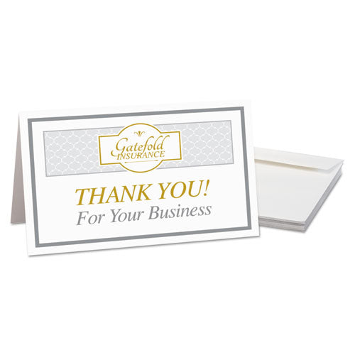 Half-fold Greeting Cards With Matching Envelopes, Inkjet,85 Lb, 5.5 X 8.5, Matte White, 1 Card/sheet, 30 Sheets/box