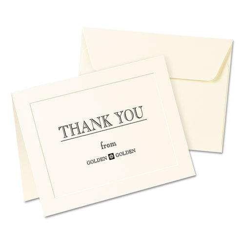 Note Cards With Matching Envelopes, Inkjet, 80 Lb, 4.25 X 5.5, Embossed Matte Ivory, 60 Cards, 2 Cards/sheet, 30 Sheets/pack.