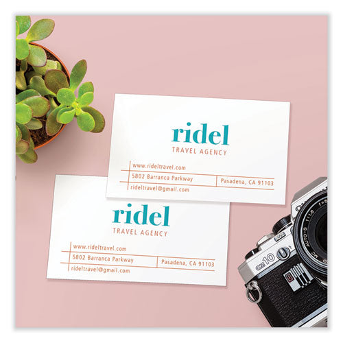 Printable Microperforated Business Cards W/sure Feed Technology, Inkjet, 2 X 3.5, White,  250 Cards, 10/sheet, 25 Sheets/pack.