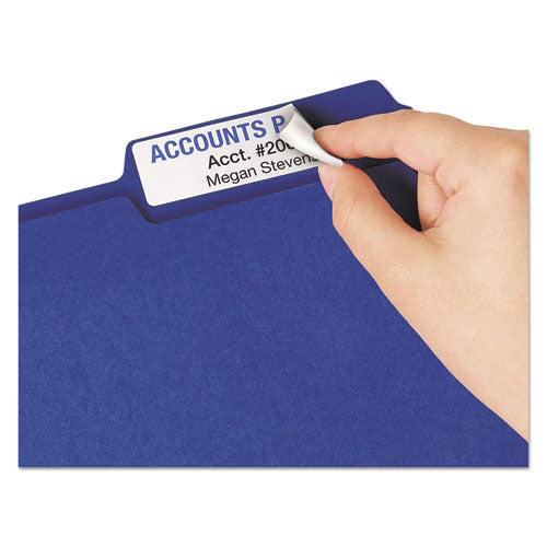 Removable File Folder Labels With Sure Feed Technology, 0.94 X 3.44 White, 18/sheet, 25 Sheets/pack