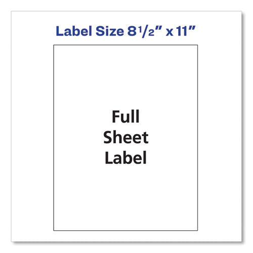 Shipping Labels With Trueblock Technology, Inkjet Printers, 8.5 X 11, White, 100/box.