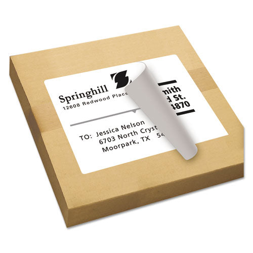 Shipping Labels With Trueblock Technology, Inkjet Printers, 8.5 X 11, White, 100/box.