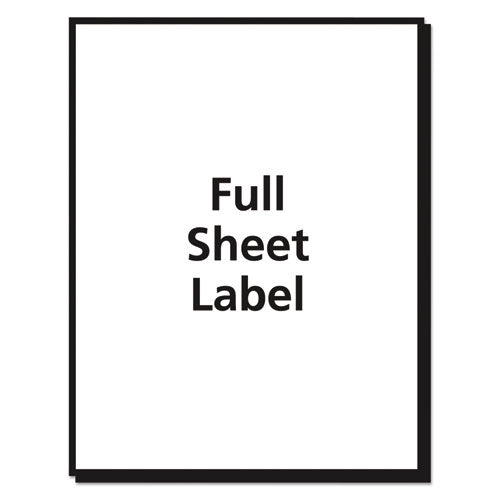 Matte Clear Shipping Labels, Inkjet Printers, 8.5 X 11, Clear, 25/pack.