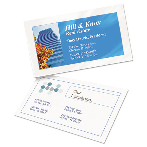 True Print Clean Edge Business Cards, Inkjet,2 X 3.5, Glossy White, 200 Cards, 10 Cards Sheet, 20 Sheets/pack