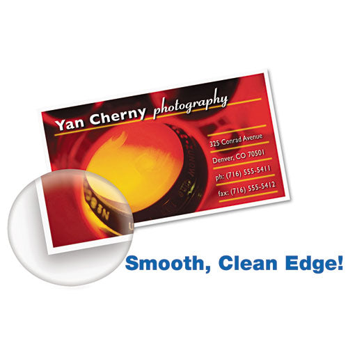 True Print Clean Edge Business Cards, Inkjet, 2 X 3.5, White, 200 Cards, 10 Cards/sheet,20 Sheets/pack