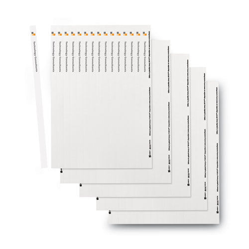 Binder Spine Inserts, 0.5" Spine Width, 16 Inserts/sheet, 5 Sheets/pack.