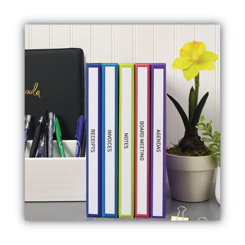 Binder Spine Inserts, 0.5" Spine Width, 16 Inserts/sheet, 5 Sheets/pack.