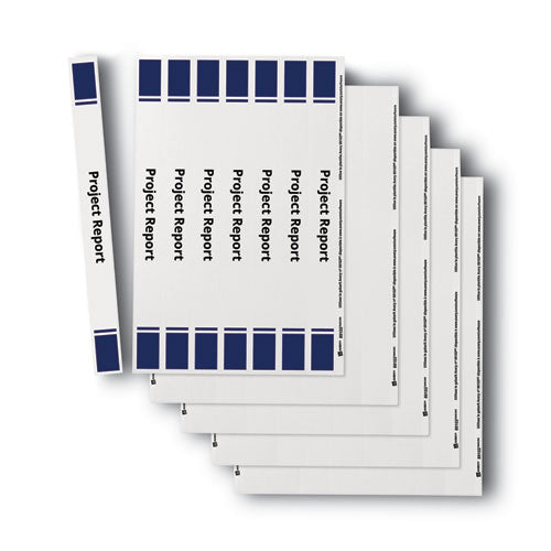 Binder Spine Inserts, 1" Spine Width, 8 Inserts/sheet, 5 Sheets/pack.