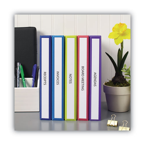 Binder Spine Inserts, 1" Spine Width, 8 Inserts/sheet, 5 Sheets/pack.