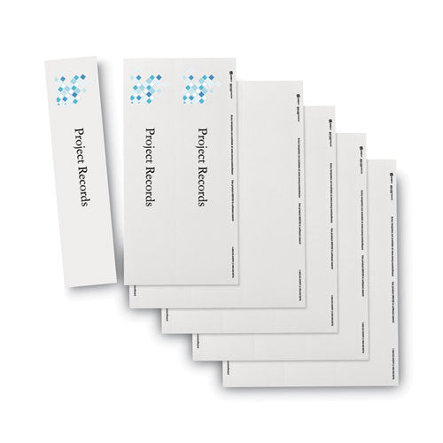 Binder Spine Inserts, 3" Spine Width, 3 Inserts/sheet, 5 Sheets/pack.