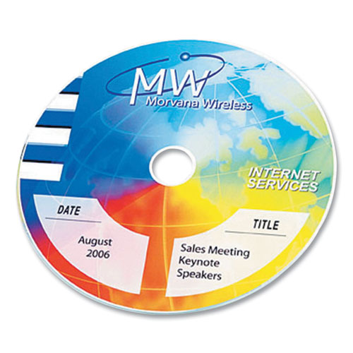 Inkjet Full-face Cd Labels, Glossy White, 20/pack.