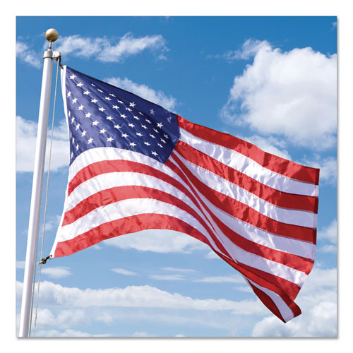 All-weather Outdoor U.s. Flag, 72" X 48", Heavyweight Nylon.