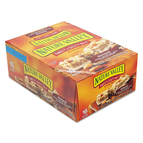 Granola Bars, Sweet And Salty Nut Almond Cereal, 1.2 Oz Bar, 16/box.