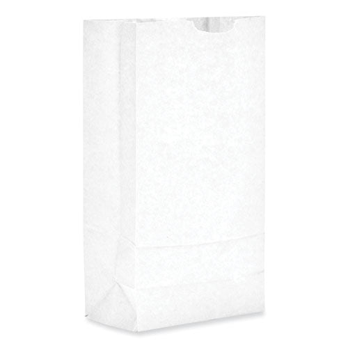 Grocery Paper Bags, #10 Size, 6.31" X 4.19" X 13.38", White, 500/bundle.