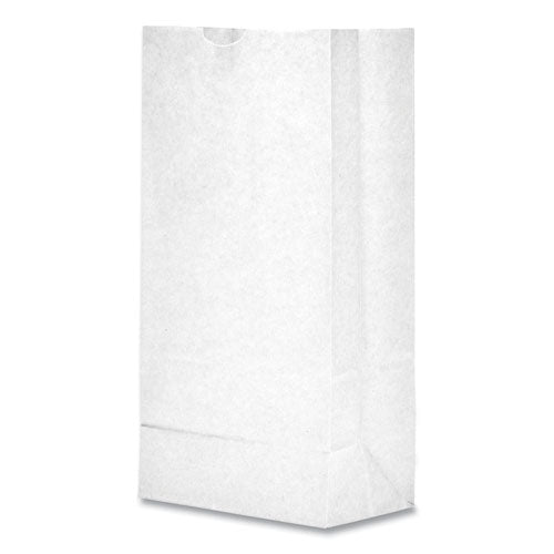 Grocery Paper Bags, #6 Size, 6" X 3.63" X 11.06", White, 500/bundle.