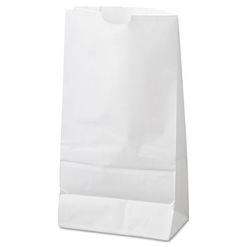 Grocery Paper Bags, #6 Size, 6" X 3.63" X 11.06", White, 500/bundle.