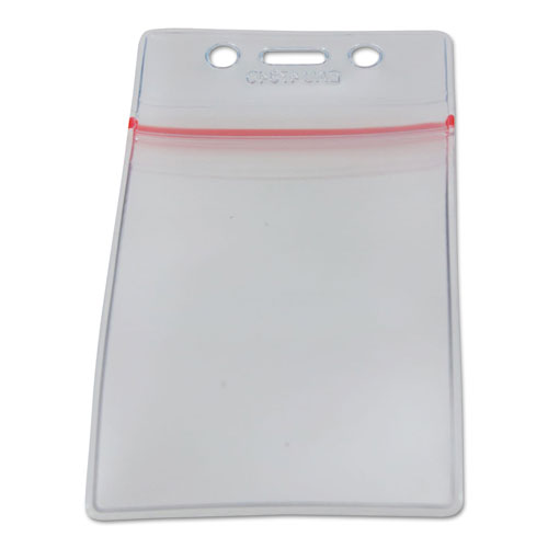 Sealable Cardholder, Vertical, 2.62 X 3.75, Clear, 50/pack.