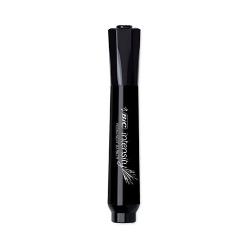 Intensity Chisel Tip Permanent Marker, Broad Chisel Tip, Tuxedo Black, Dozen.