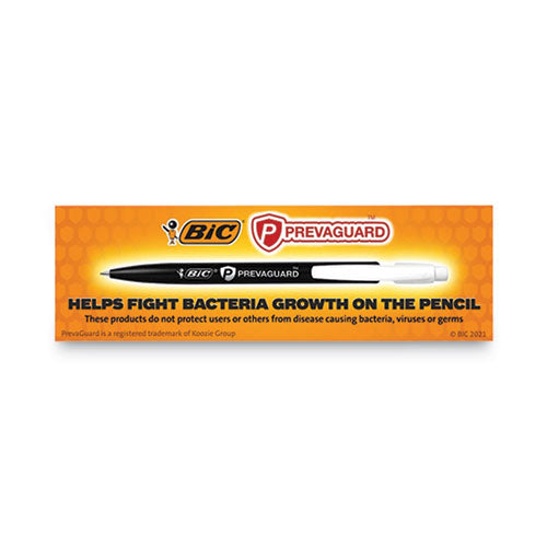 Prevaguard Media Clic Mechanical Pencils,0.7 Mm, Hb (#2), Black Lead, 6 Black Barrel/6 Blue Barrel, Dozen