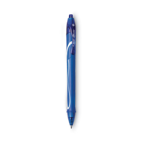 Gel-ocity Quick Dry Gel Pen, Retractable, Medium 0.7 Mm, Blue Ink, Blue Barrel, Dozen.