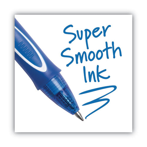 Gel-ocity Quick Dry Gel Pen, Retractable, Medium 0.7 Mm, Blue Ink, Blue Barrel, Dozen.